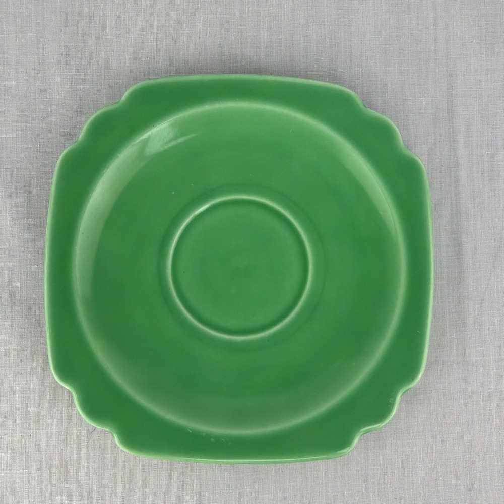 Homer Laughlin Riviera Vintage 6" Saucer Plate ONE PLATE Green VGC VTG